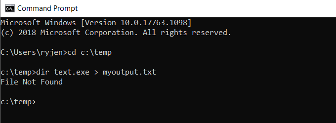 Redirigir la salida desde la línea de comando de Windows a un archivo de texto - 3 - septiembre 12, 2022