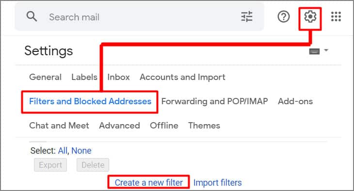 ¿Cómo crear una regla en Gmail para mover los correos electrónicos? - 7 - septiembre 12, 2022