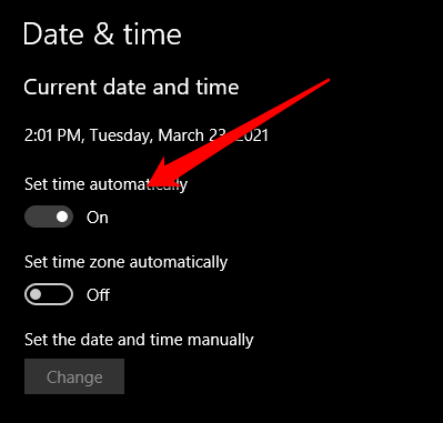 Cómo arreglar el reloj en Windows 10 - 13 - septiembre 12, 2022