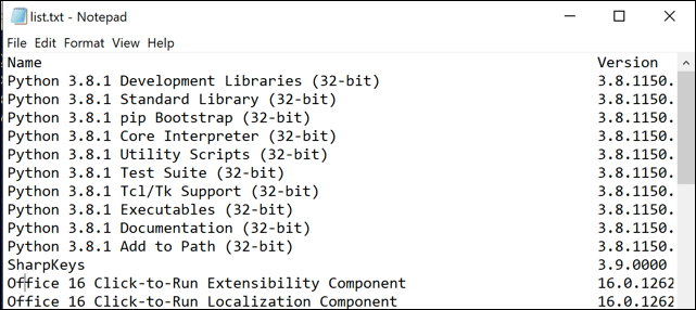 7 Formas de generar una lista de programas instalados en Windows - 11 - septiembre 23, 2022