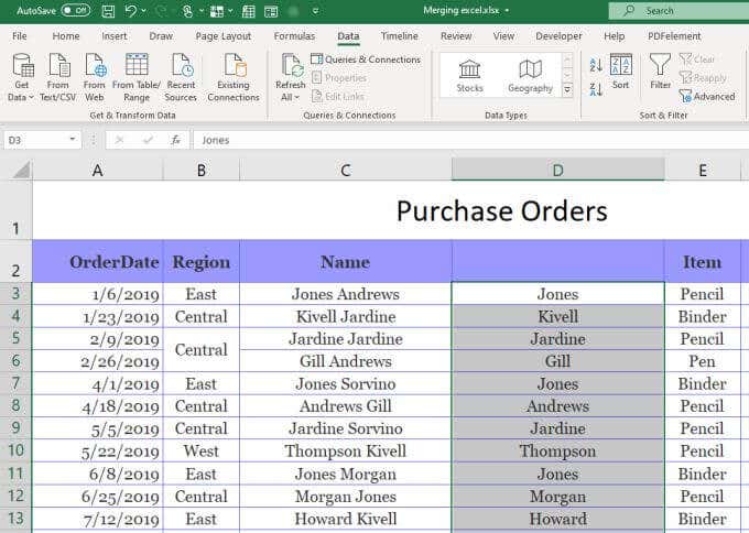 3 Formas de dividir una célda en Excel - 27 - septiembre 25, 2022