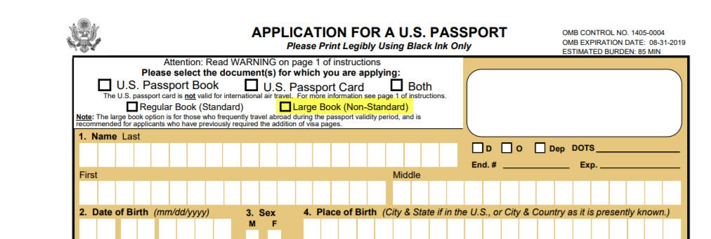 Solicitud de pasaporte - 7 - septiembre 29, 2022