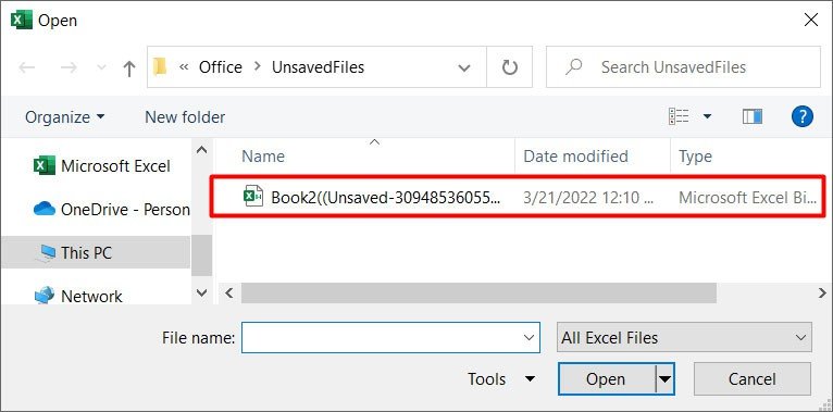 ¿Cómo recuperar el archivo de Excel no salvado? - 9 - septiembre 16, 2022