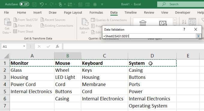 ¿Cómo crear múltiples listas desplegables vinculadas en Excel? - 21 - septiembre 29, 2022