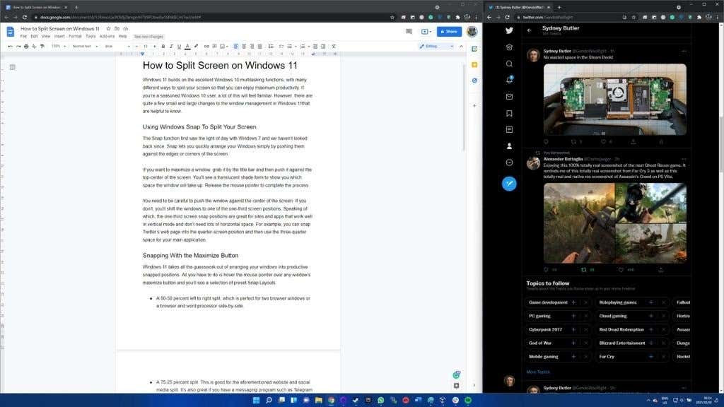 ¿Cómo dividir la pantalla en Windows 11? - 13 - septiembre 30, 2022