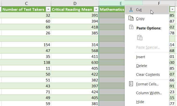 ¿Cómo mover columnas en Excel? - 15 - octubre 15, 2022