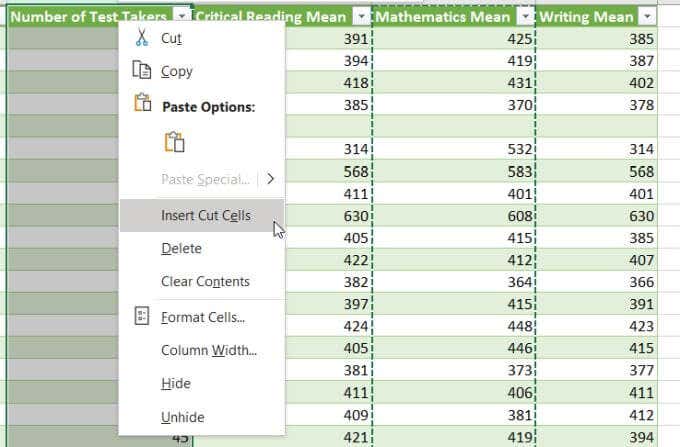 ¿Cómo mover columnas en Excel? - 17 - octubre 15, 2022