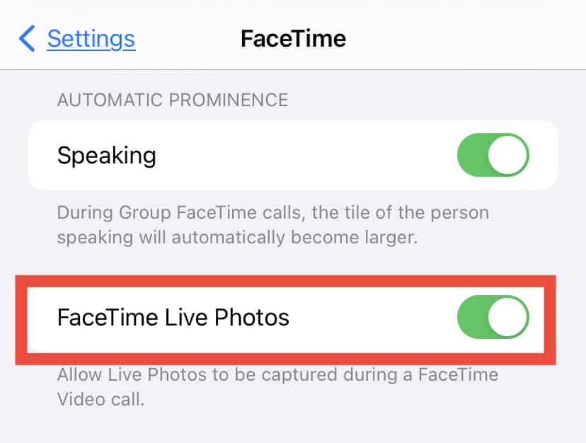 ¿FaceTime Photos no funcionan? - 7 - octubre 26, 2022