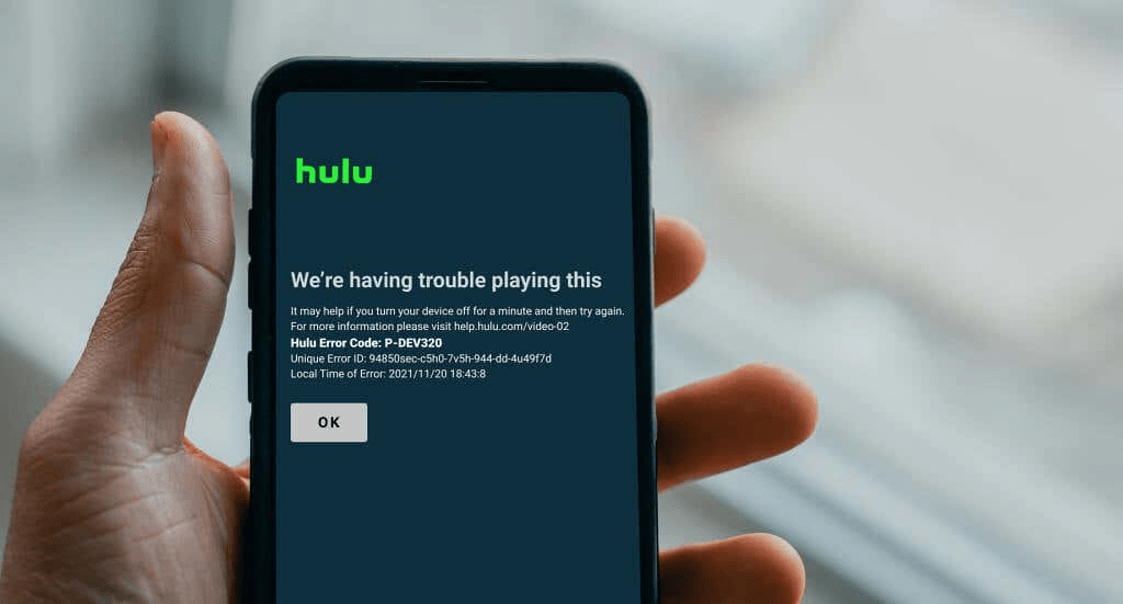 ¿Cómo solucionar el código de error de Hulu P-DEV320? - 3 - agosto 12, 2022