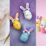 La tabla de teñido de huevos de Pascua muestra cada color