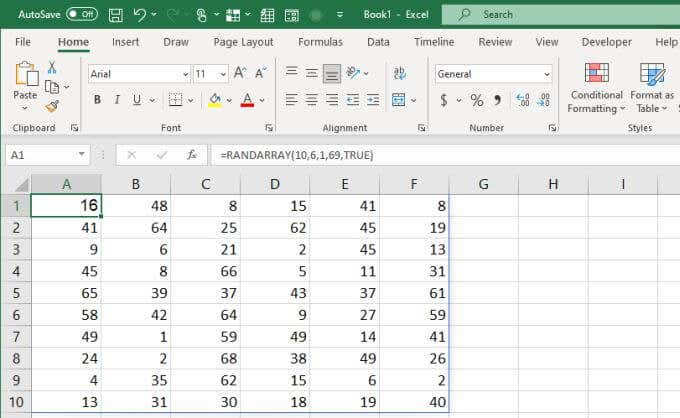 Funciones del generador de números aleatorios en Excel - 29 - octubre 30, 2022