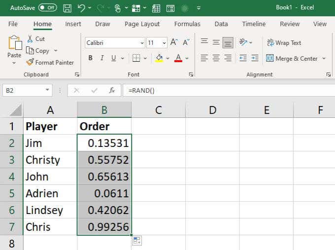 Funciones del generador de números aleatorios en Excel - 13 - octubre 30, 2022