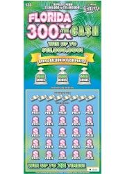 FL Lottery FLORIDA 300X THE CASH Scratch Off Ticket