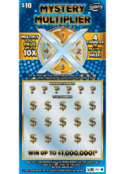 FL Lottery MYSTERY MULTIPLIER Scratch Off Ticket
