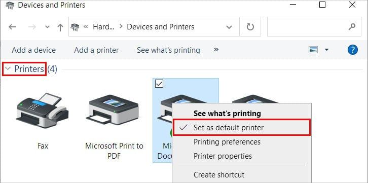 ¿Cómo establecer la impresora predeterminada en Windows? - 17 - noviembre 27, 2022