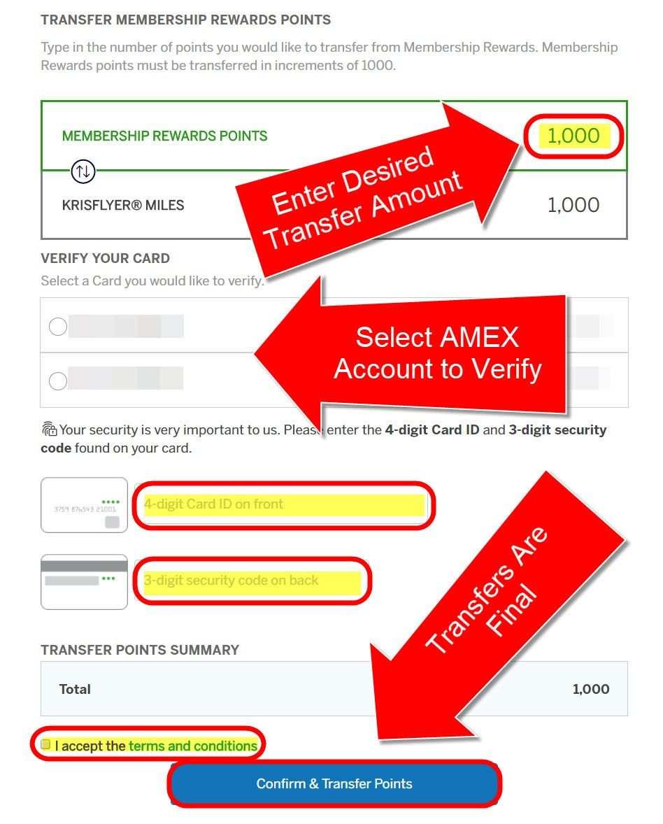 Transferir los puntos de recompensas de membresía de AMEX a los socios - 17 - noviembre 27, 2022