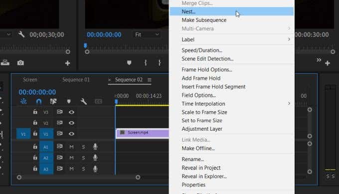 ¿Cómo crear y combinar secuencias en Adobe Premiere? - 23 - noviembre 8, 2022