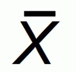 ¿Cómo escribir una x con raya arriba?