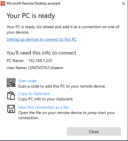 ¿Cómo controlar una PC con Windows usando escritorio remoto? - 9 - noviembre 27, 2022