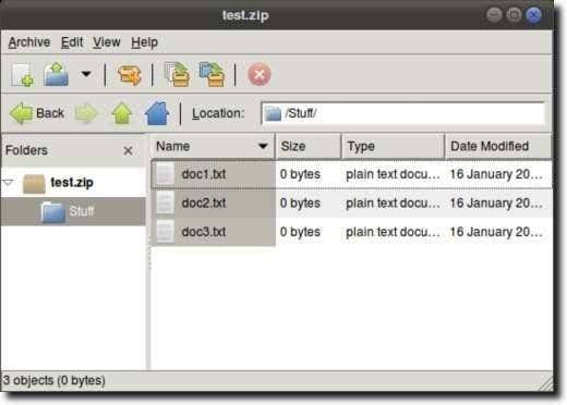 Crear y editar archivos zip en Linux usando el terminal - 25 - diciembre 19, 2022