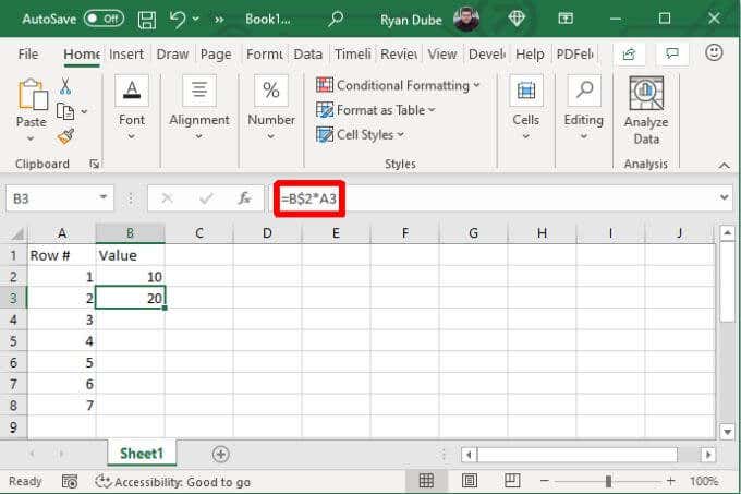 ¿Cómo usar referencias absolutas en Excel? - 17 - diciembre 22, 2022