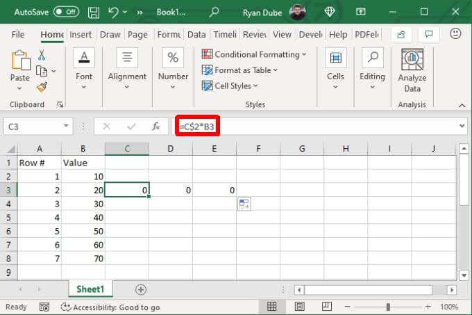 ¿Cómo usar referencias absolutas en Excel? - 21 - diciembre 22, 2022
