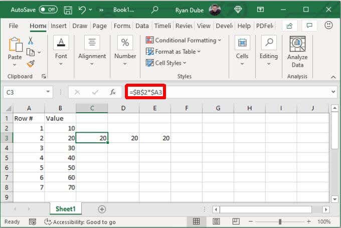 ¿Cómo usar referencias absolutas en Excel? - 23 - diciembre 22, 2022