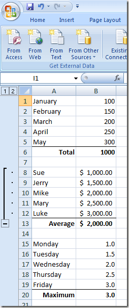 Grupo filas y columnas en una hoja de trabajo de Excel - 11 - diciembre 22, 2022