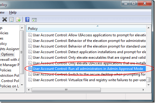 Desactive el modo de aprobación de administrador en Windows 7 - 13 - diciembre 28, 2022