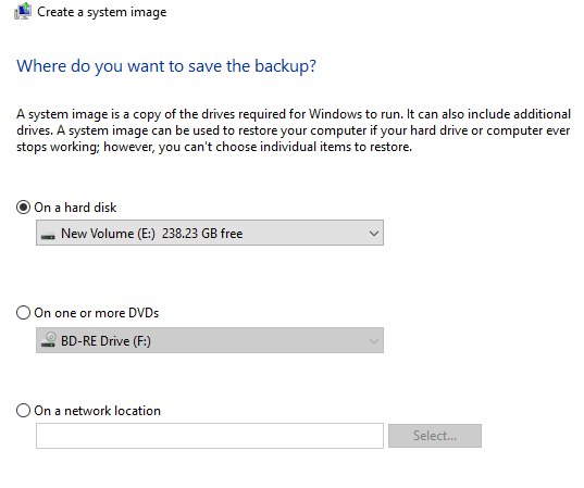 Cree una copia de seguridad de la imagen del sistema Windows 10 - 15 - diciembre 13, 2022