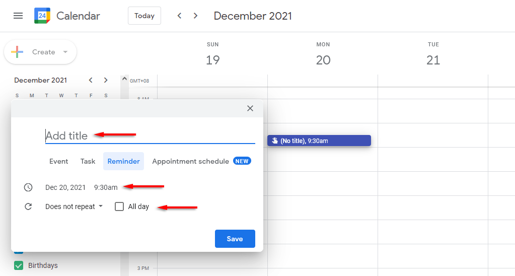 ¿Cómo configurar y administrar los recordatorios de Google? - 11 - diciembre 15, 2022