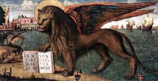 mitologia león con alas