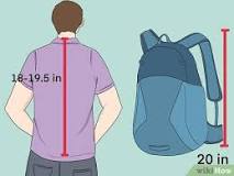 ¿Qué medida tiene la altura de una mochila?