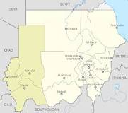 meseta de darfur mapa