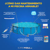 como sostener limpia el agüita de una piscina sin filtro