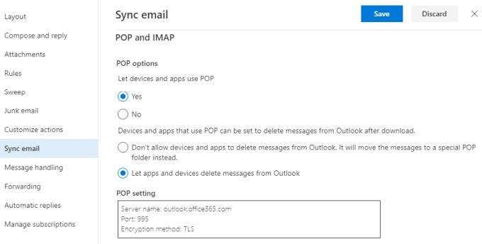 Servicios de correo electrónico de Microsoft Outlook - 15 - diciembre 6, 2022