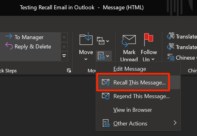 ¿Cómo recordar un correo electrónico en Outlook? - 13 - diciembre 22, 2022