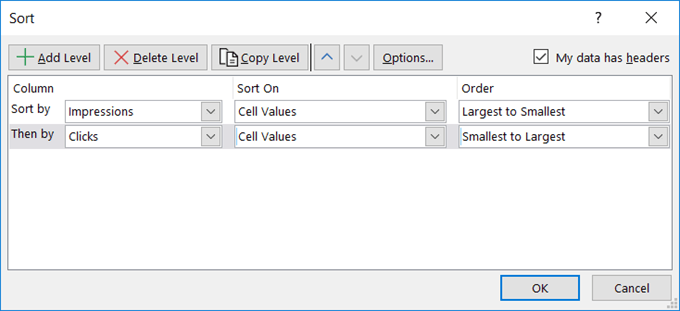 Clasificación básica de datos de una columna y multi-columna en Excel - 11 - diciembre 22, 2022
