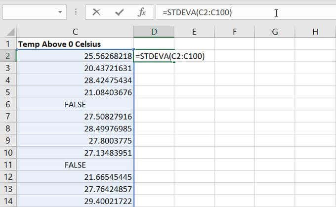 ¿Cómo calcular la desviación estándar en Excel? - 17 - diciembre 13, 2022