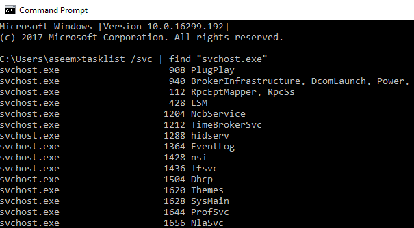 Lista de servicios alojados por el proceso svchost.exe en Windows - 13 - diciembre 4, 2022
