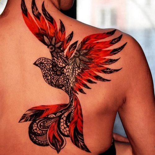 Inspírate con 55 lindas imágenes de tatuajes fénix femeninos - 59 - enero 25, 2023