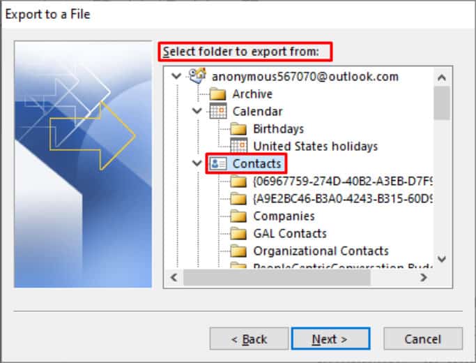 ¿Cómo transferir contactos de Outlook? - 13 - enero 8, 2023