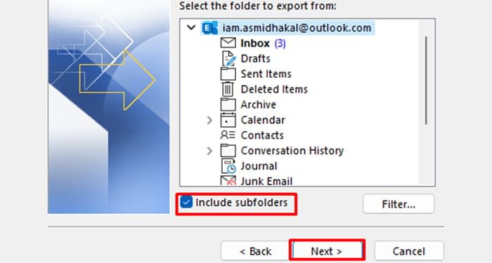 ¿Cómo hacer una copia de seguridad de Outlook en Windows? - 13 - enero 5, 2023