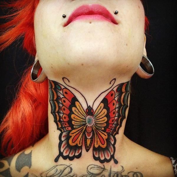 Echa un vistazo a 65 imágenes de tatuajes en el cuello femenino - 109 - enero 24, 2023