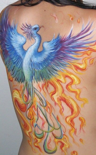 Inspírate con 55 lindas imágenes de tatuajes fénix femeninos - 65 - enero 25, 2023