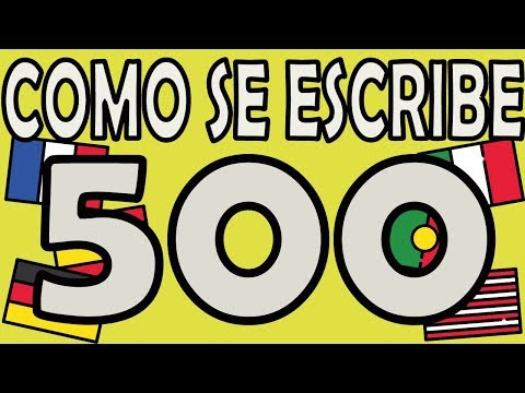 ¿Cómo se dice 500 en español? - 3 - diciembre 6, 2021