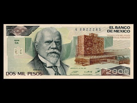 Billete de 2000 pesos mexicanos 1989 valor - 3 - mayo 25, 2022