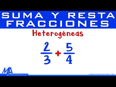Suma de fracciones heterogéneas - 3 - abril 16, 2022