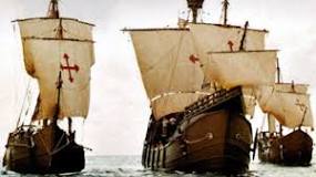 la flota de la expedición incluye dos carabelas la niña y la pinta y una nao llamada santa maría