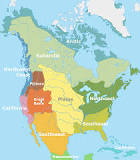 mapa de areas culturales de mexico